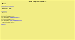 Desktop Screenshot of mail.stepankovice.cz